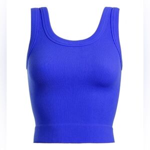 Royal Blue Seamless Crop